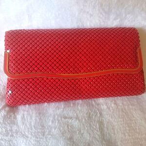 Vintage Red Mesh Clutch/purse